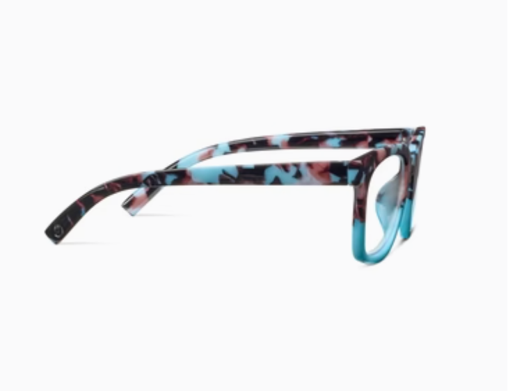 * Peepers To The Max Blue Light Reading Glasses - Light Blue Botanico