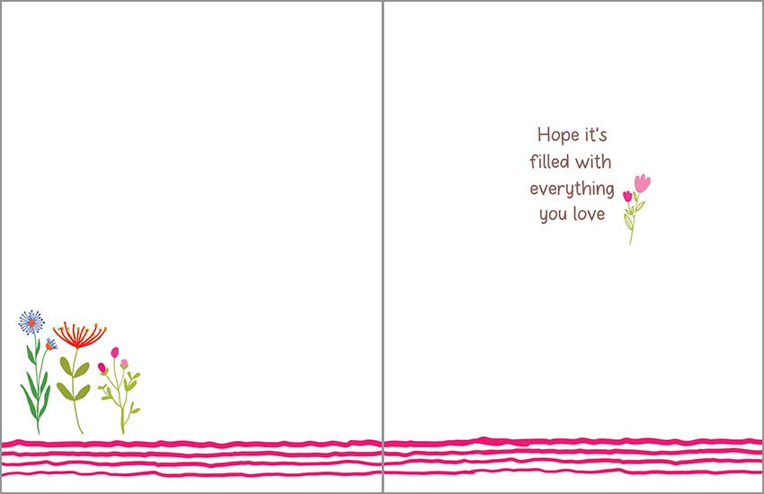 Birthday Greeting Card - Sweet Little Stems