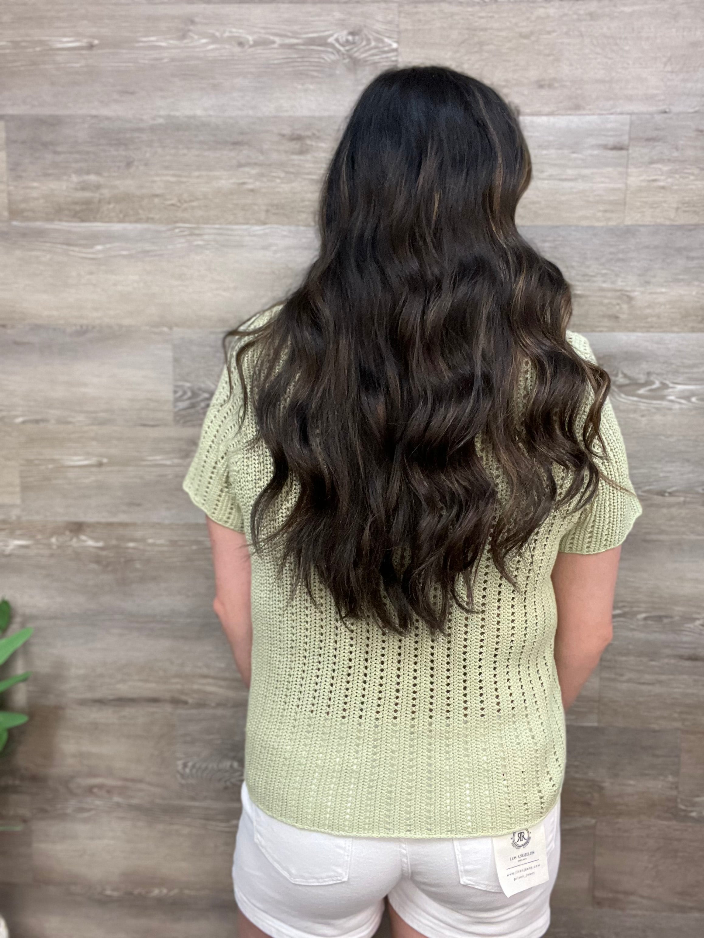 V-Neck Button Down Top FINAL SALE