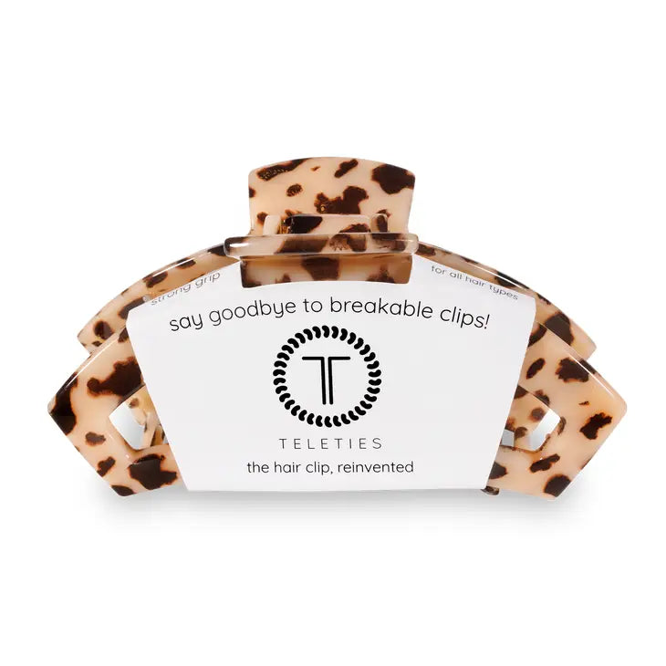 Blonde Tortoise TELETIES Open Large Hair Clip