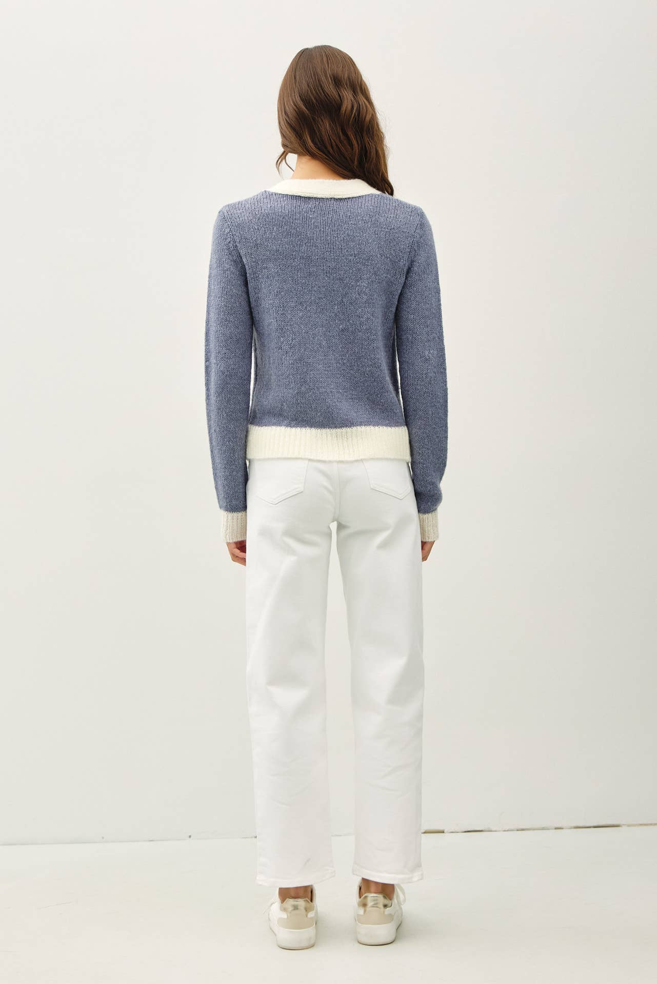 Two Toned Varsity Style Cardigan FINAL SALE