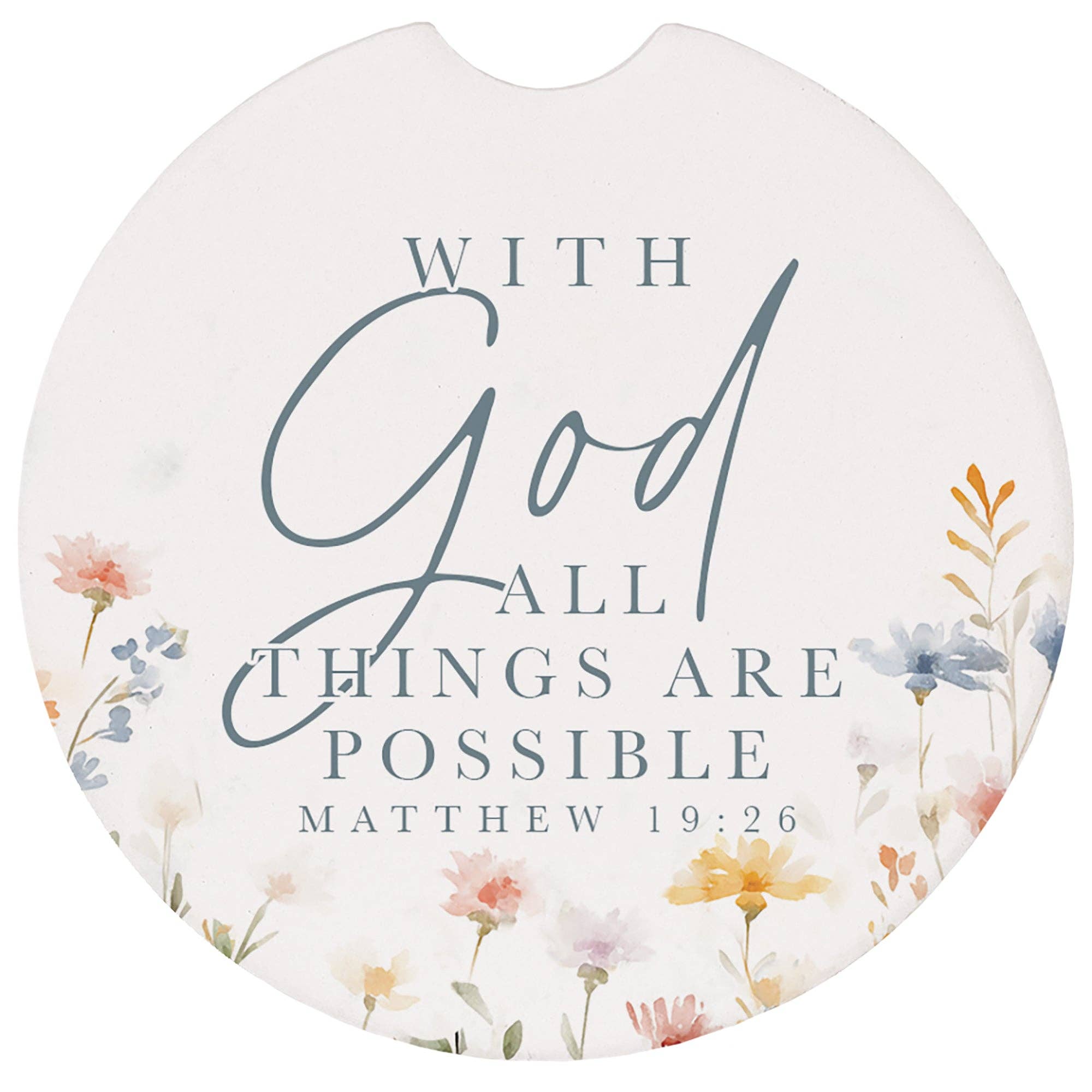 With God Possible Car Coaster