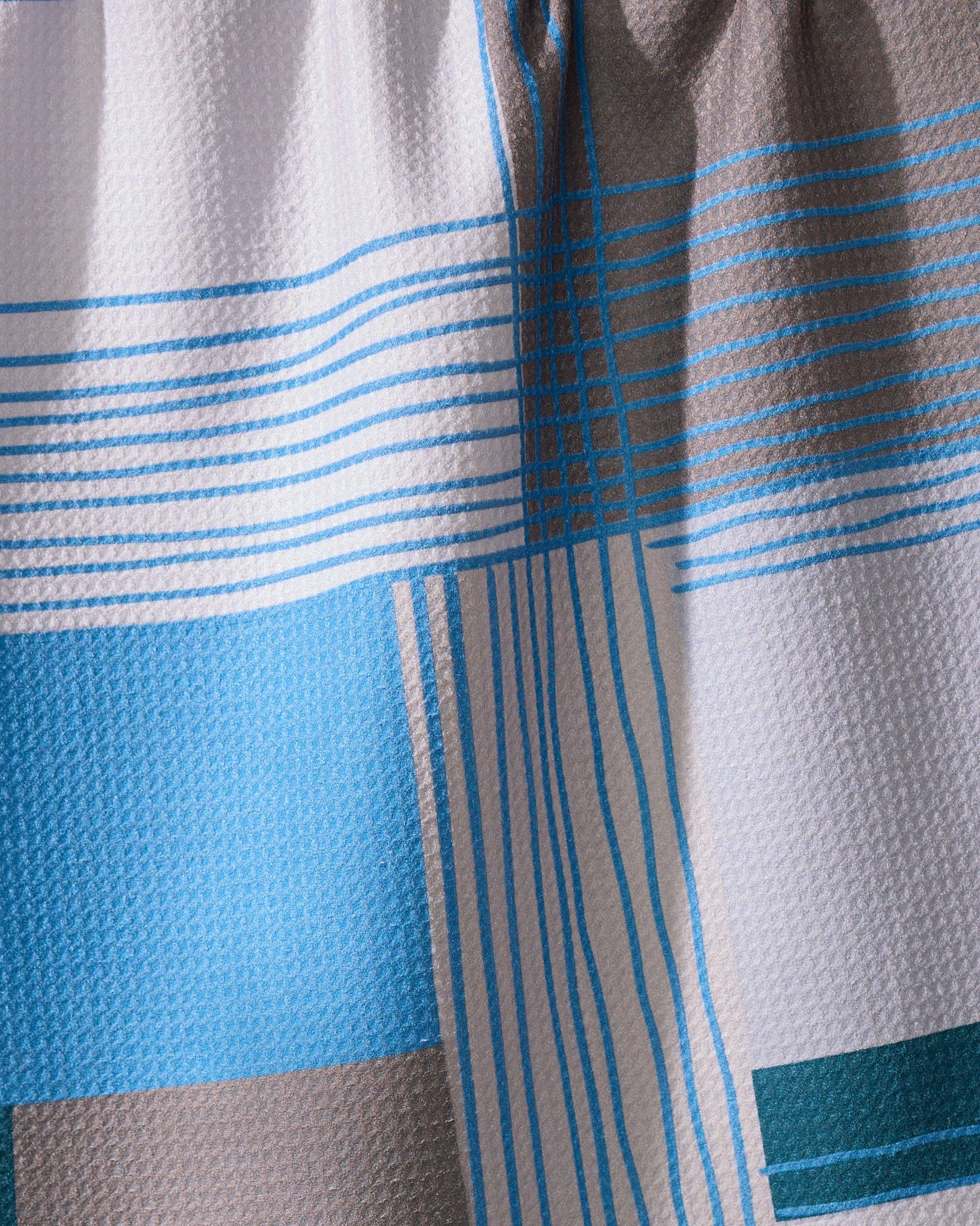 Geometry Cool Blocks Tea Towel