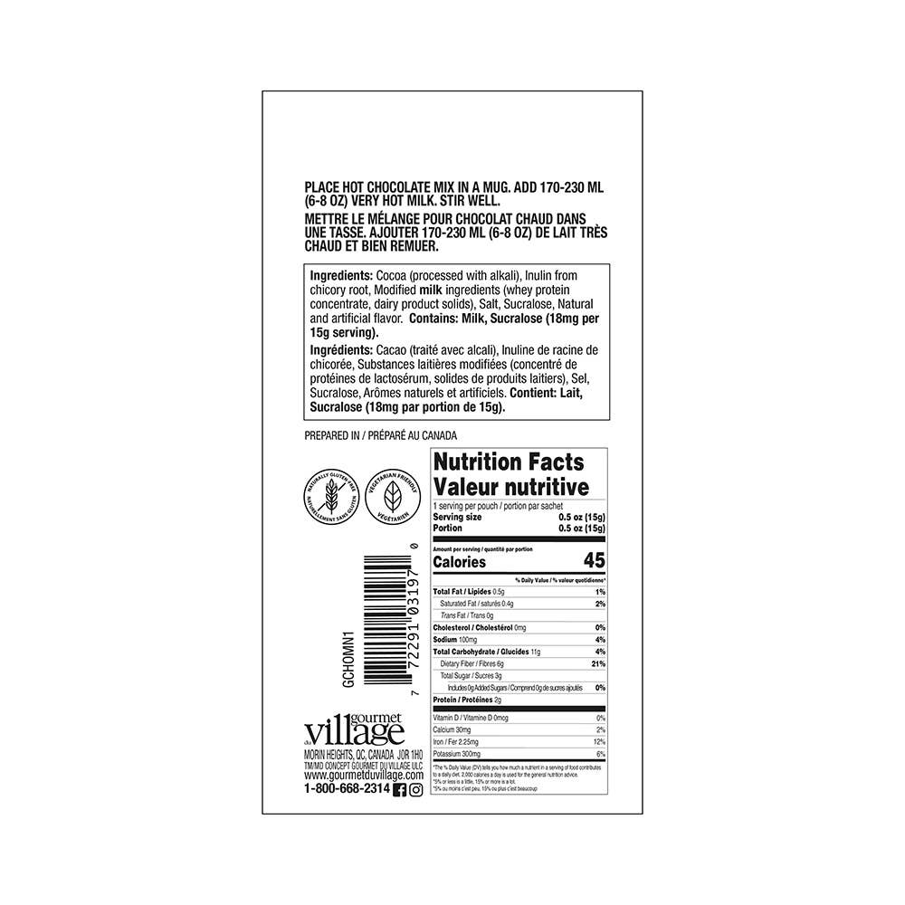 No Sugar Added Double Truffle Hot Chocolate Mix