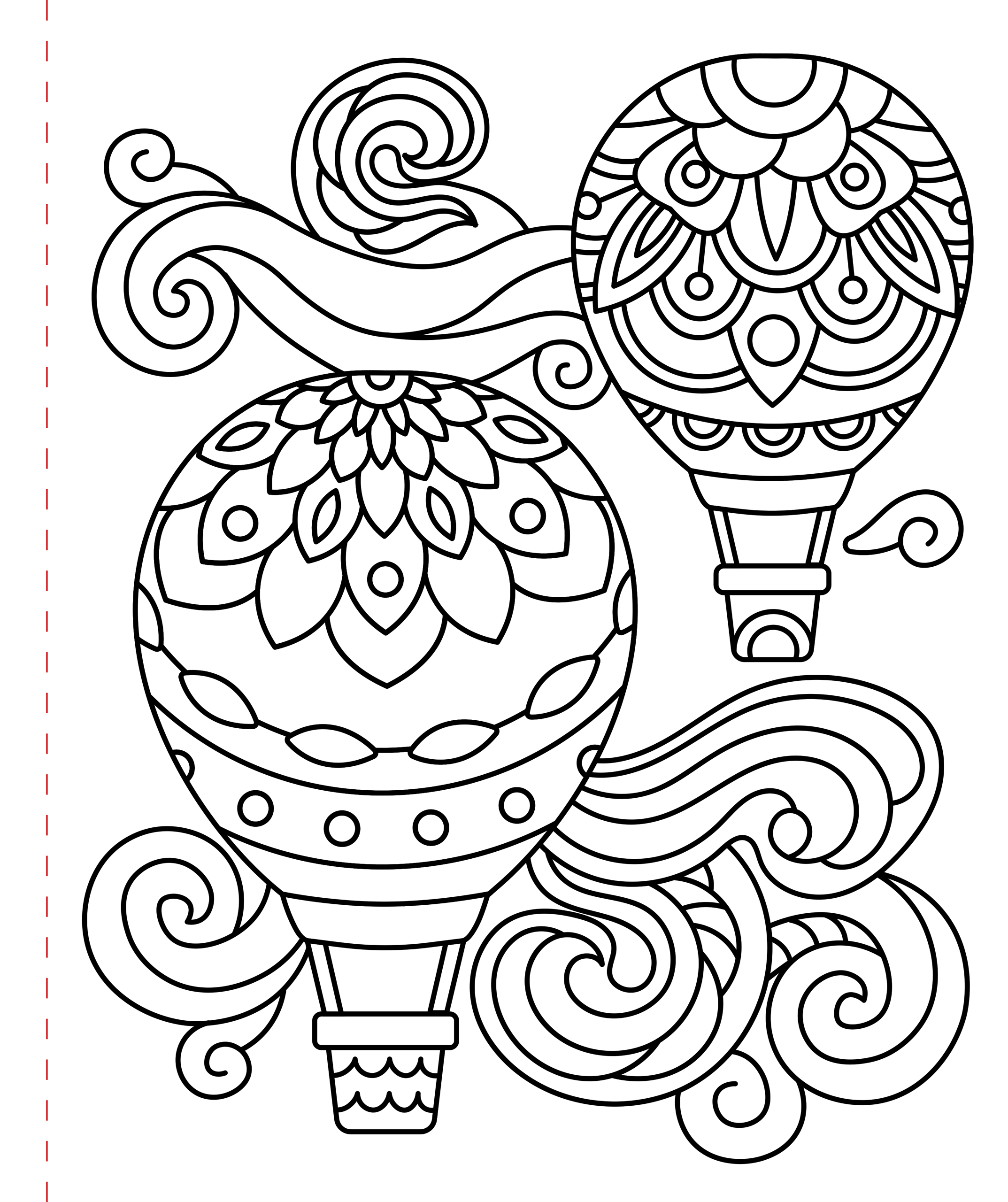Large Print Coloring Book - Stress-Relief