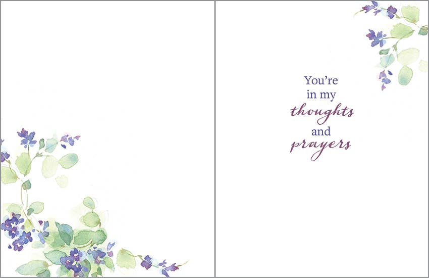 Thinking of You Card - Flowering Vine