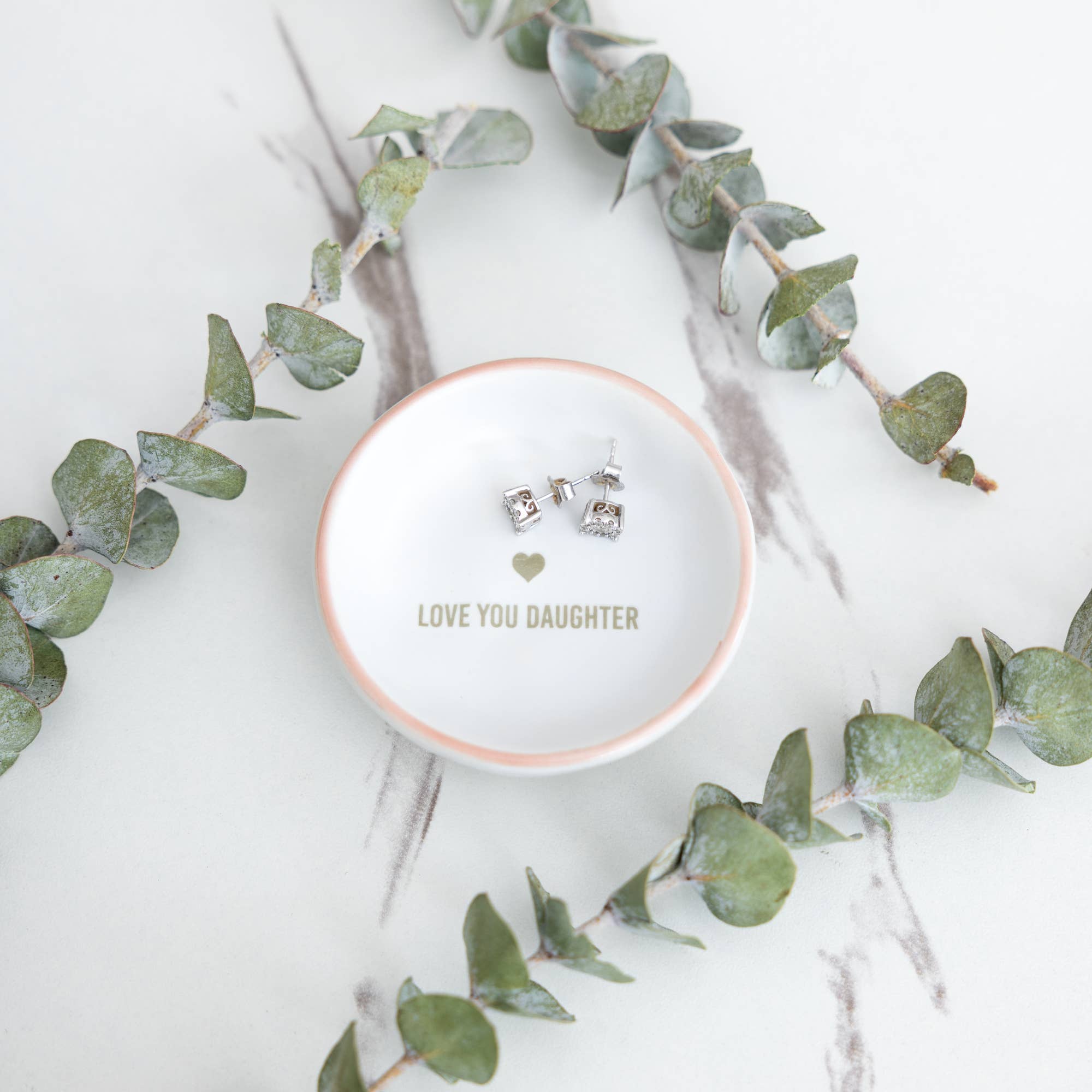 Love You Daughter Trinket Dish