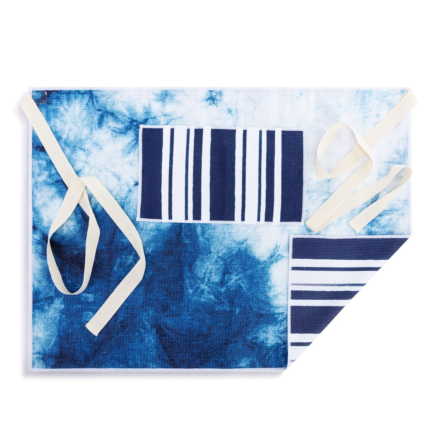 Indigo Absorbent Half Apron - 27x20in