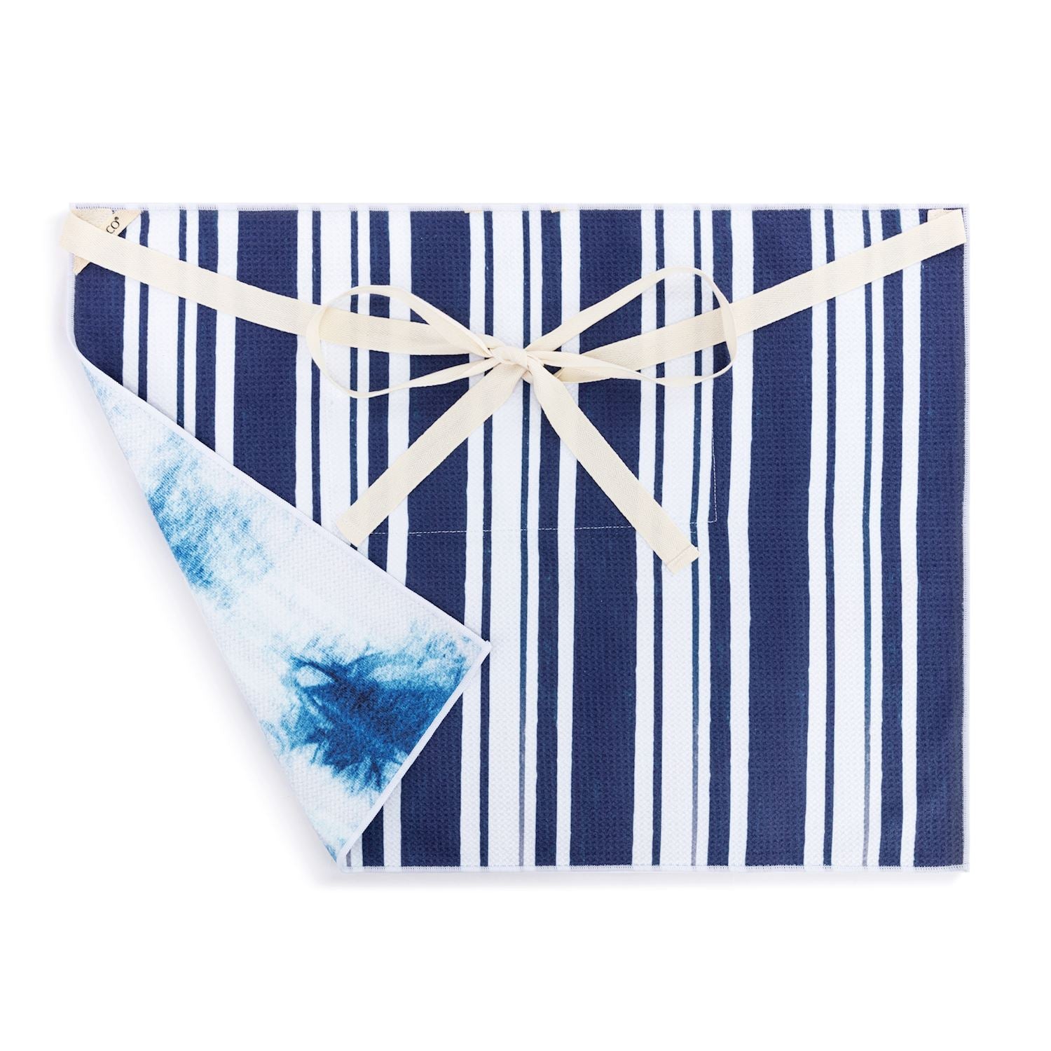 Indigo Absorbent Half Apron - 27x20in