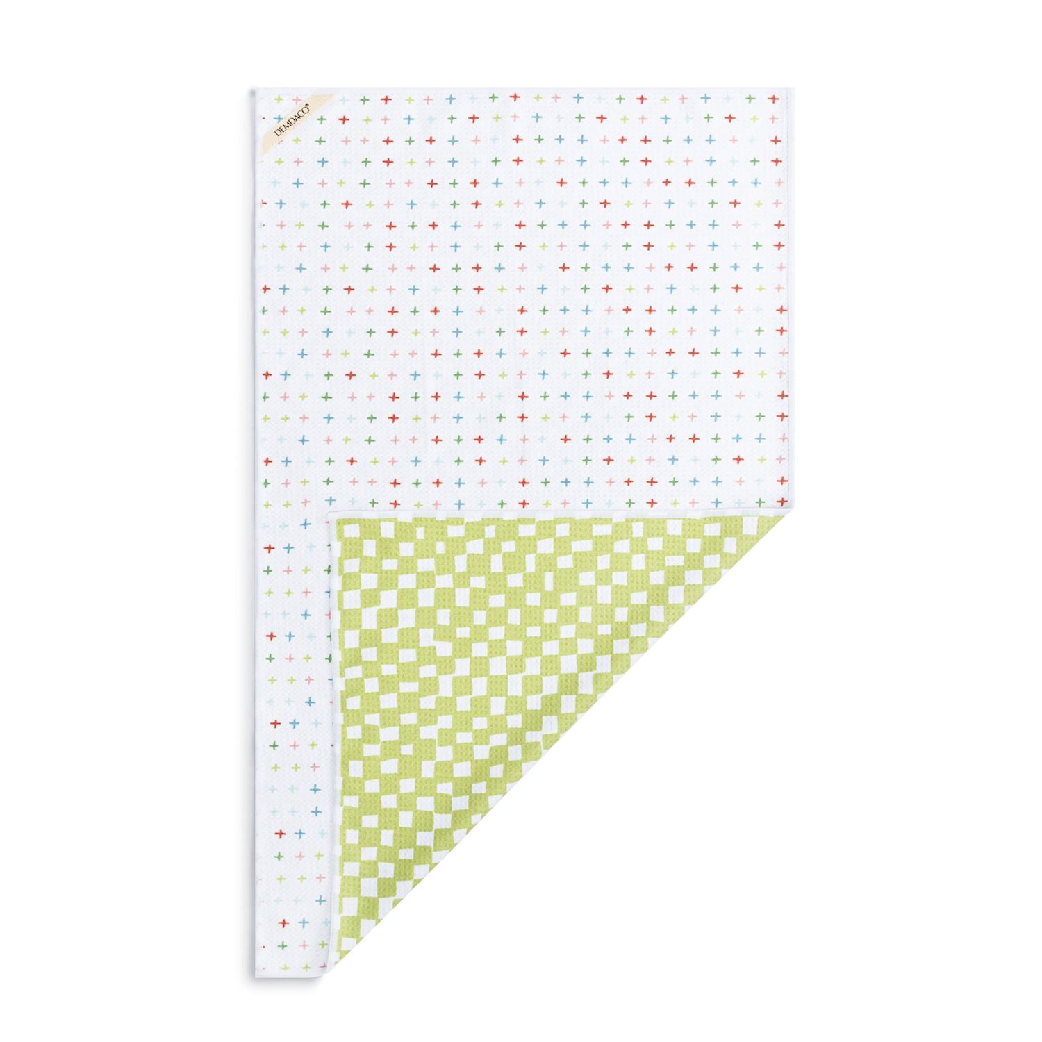 Final Sale Green Checker Reversible Towel