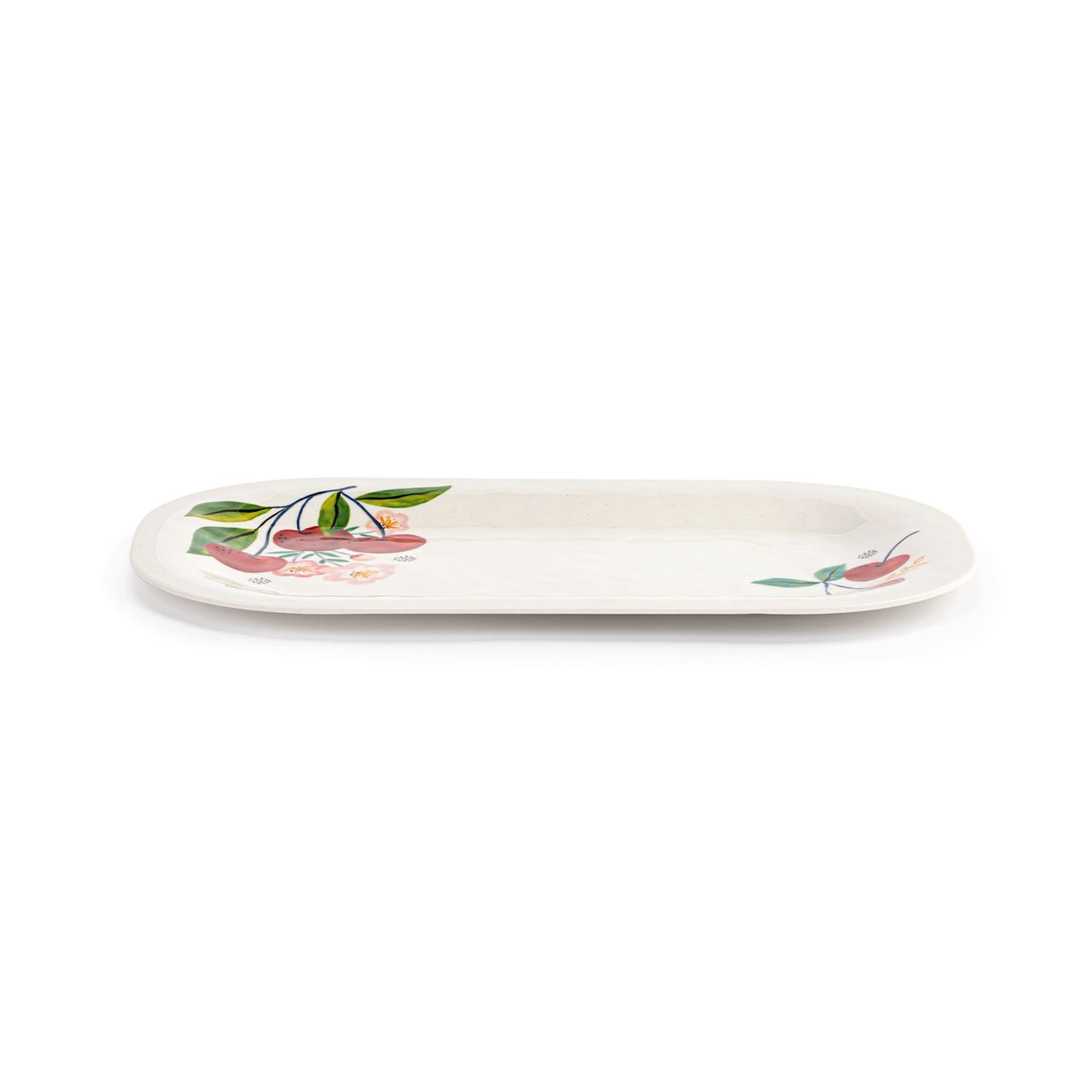 Cherry Bamboo Medium Melamine Rectangular Platter