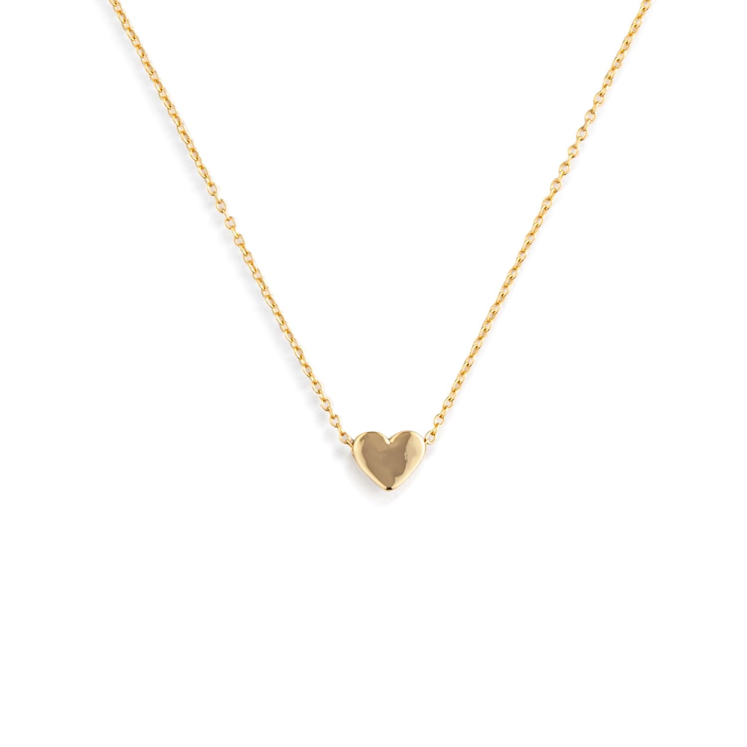 Just Because Floral Card and Gold Heart Necklace - 16in