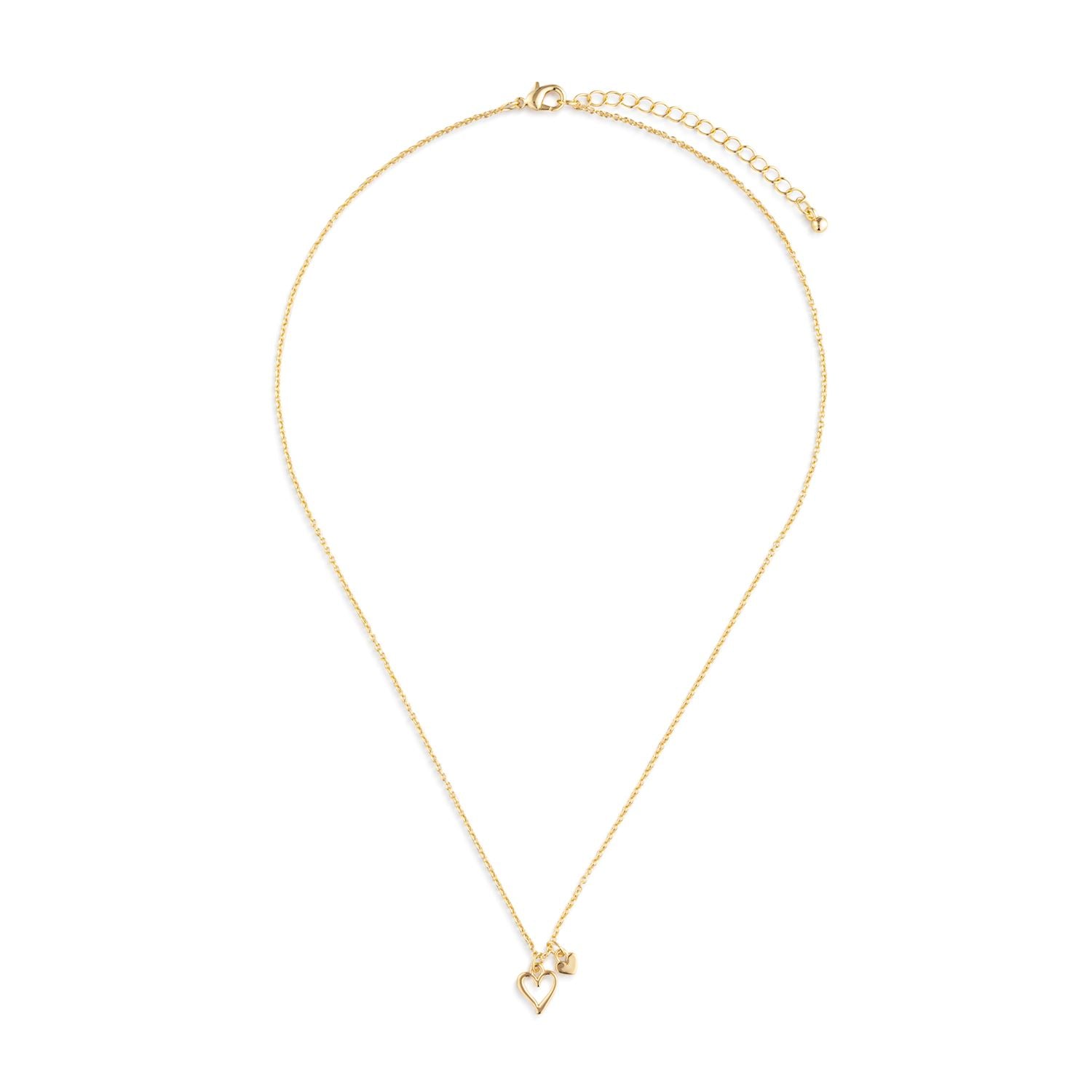 True Friend Floral Card and Gold Heart Necklace