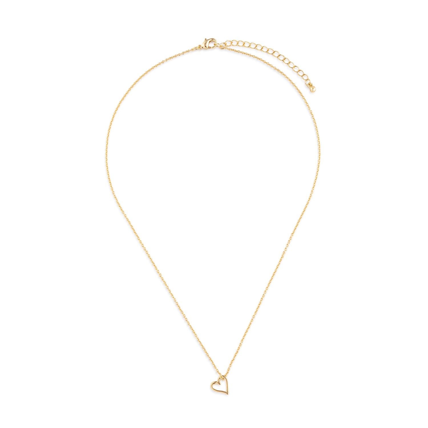 With Deepest Sympathy Floral Card and Gold Heart Necklace - 16in