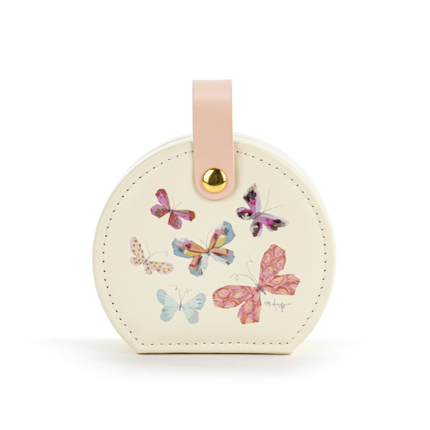 Butterfly Travel Jewelry Case - 4x3in