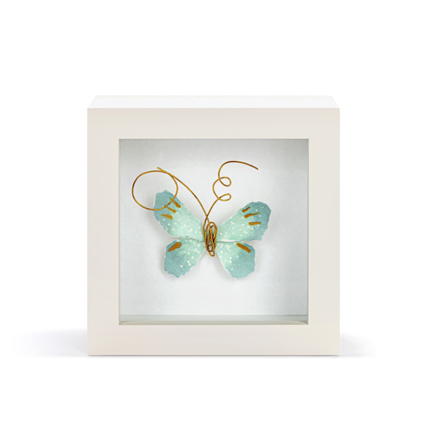 Blue Skies Butterfly Shadow Box