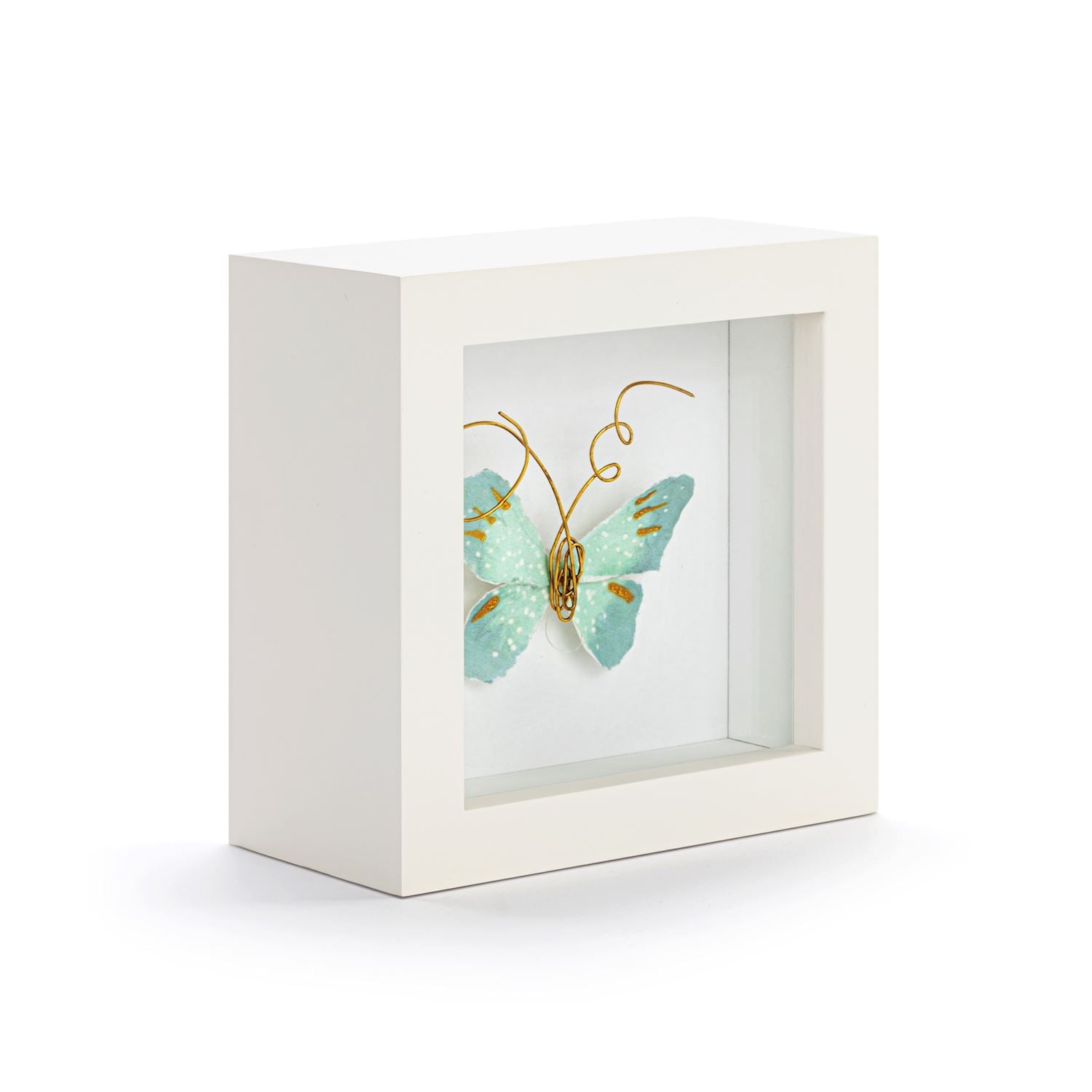 Blue Skies Butterfly Shadow Box