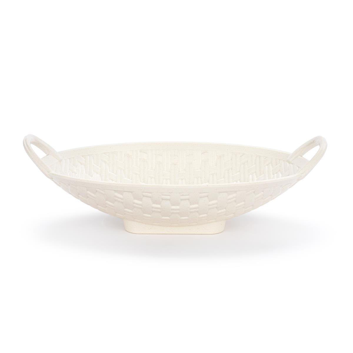 Melamine White Bread Basket