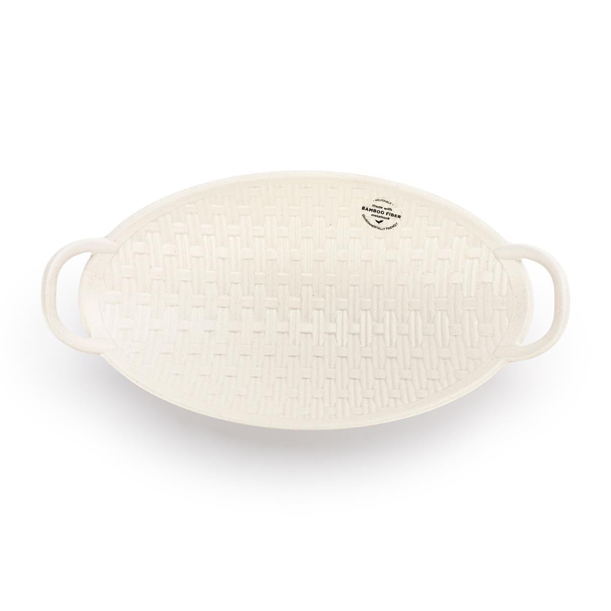 Melamine White Bread Basket