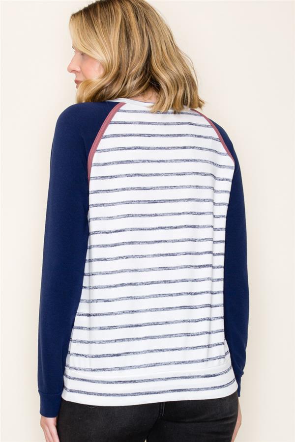 Color Block Striped Top