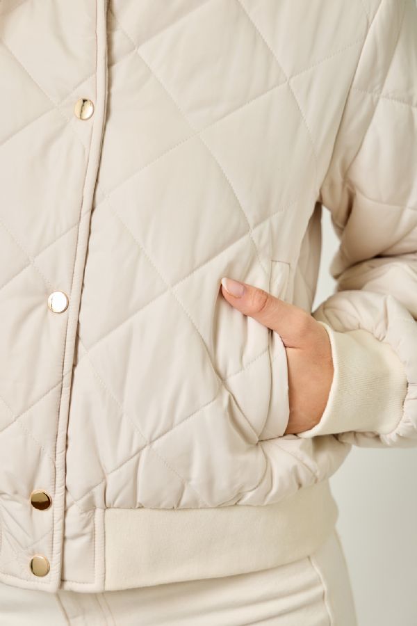 Quilted Bomber Jacket