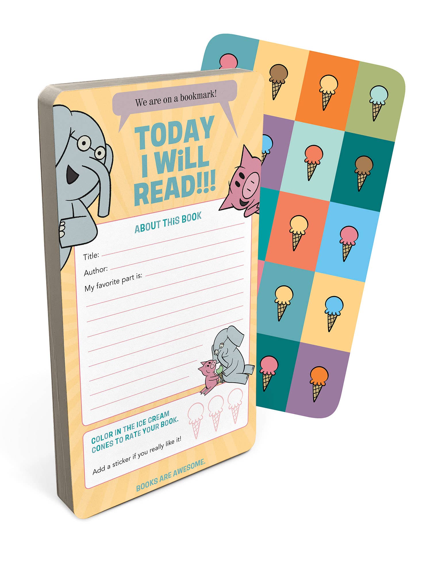 Today I Will Read – Elephant & Piggie Bookmark Pad