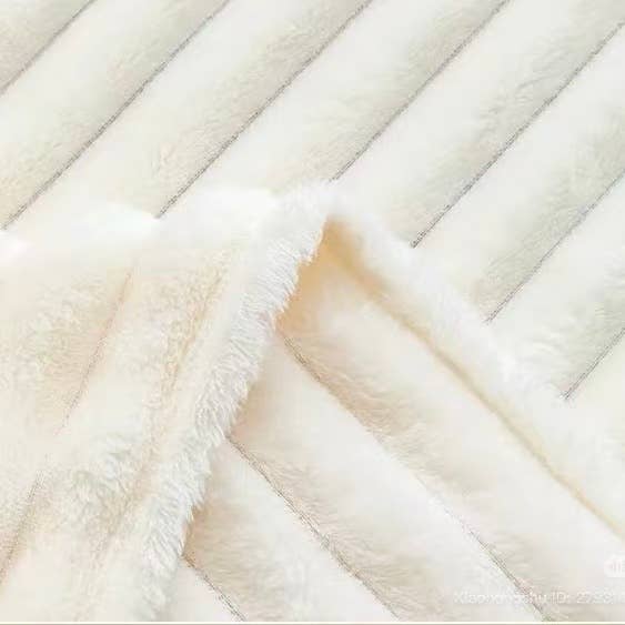Stripe Fleece Throw Blanket