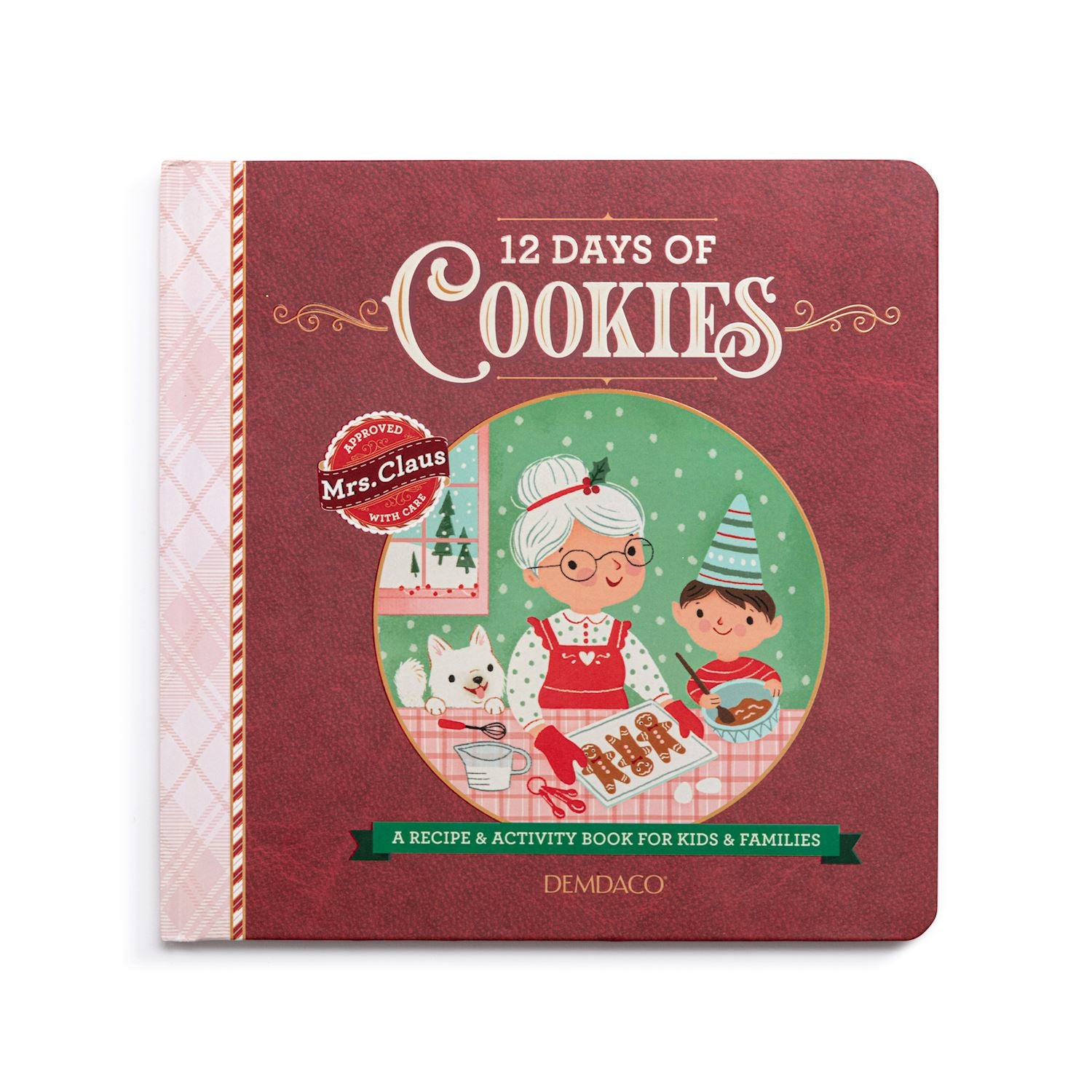 Mrs. Claus Caring Collection 12 Days of Cookies Countdown Recipe Book - 8x8in