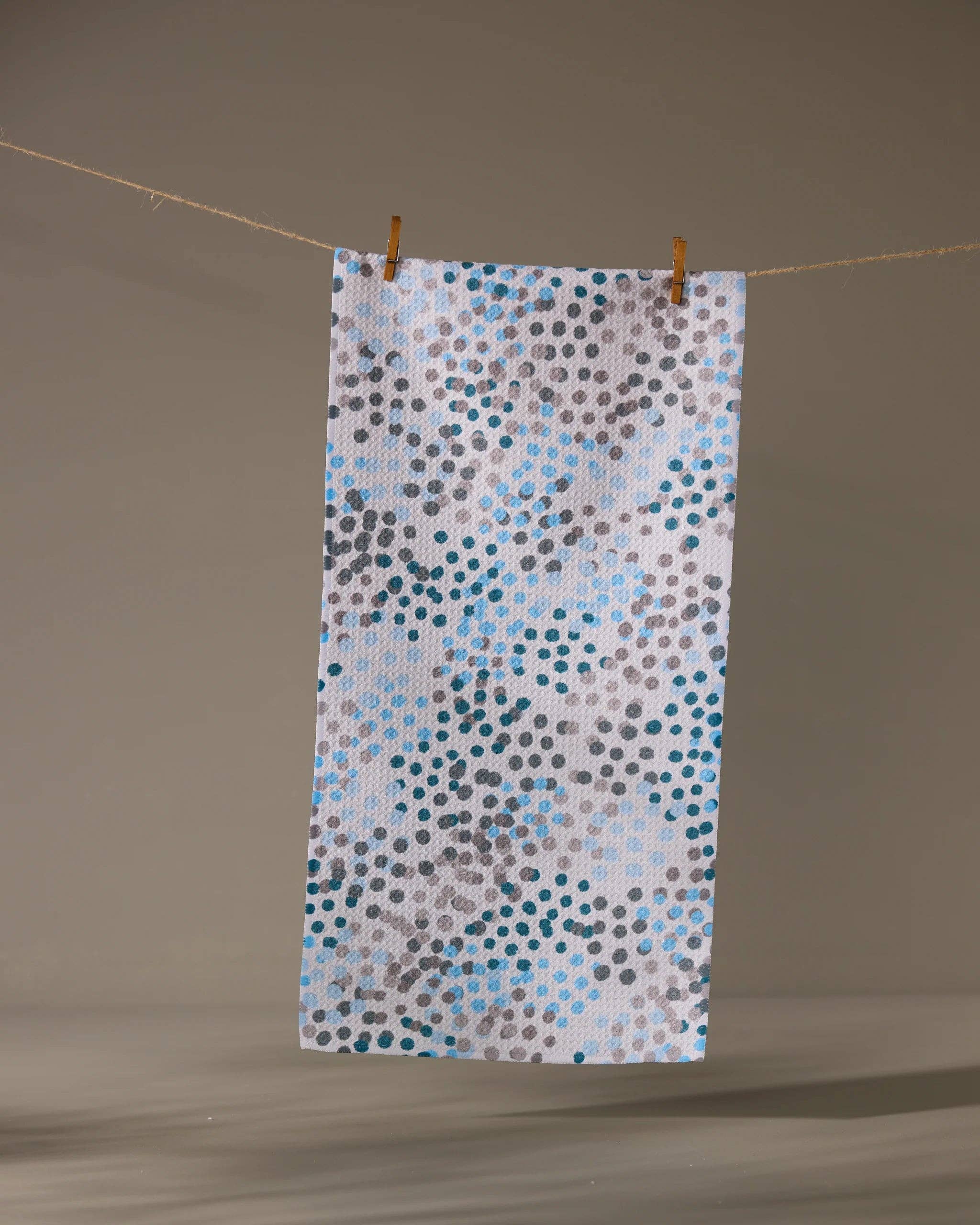 Geometry Cool Dots Bar Towel
