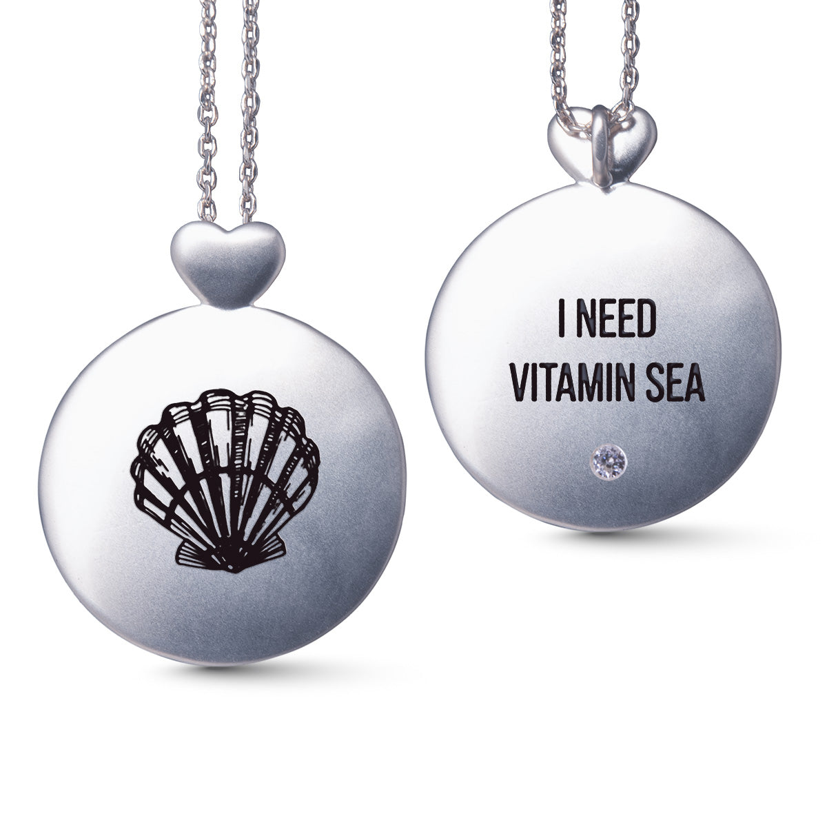 Silver Necklace w/ Vitamin Sea Pendant