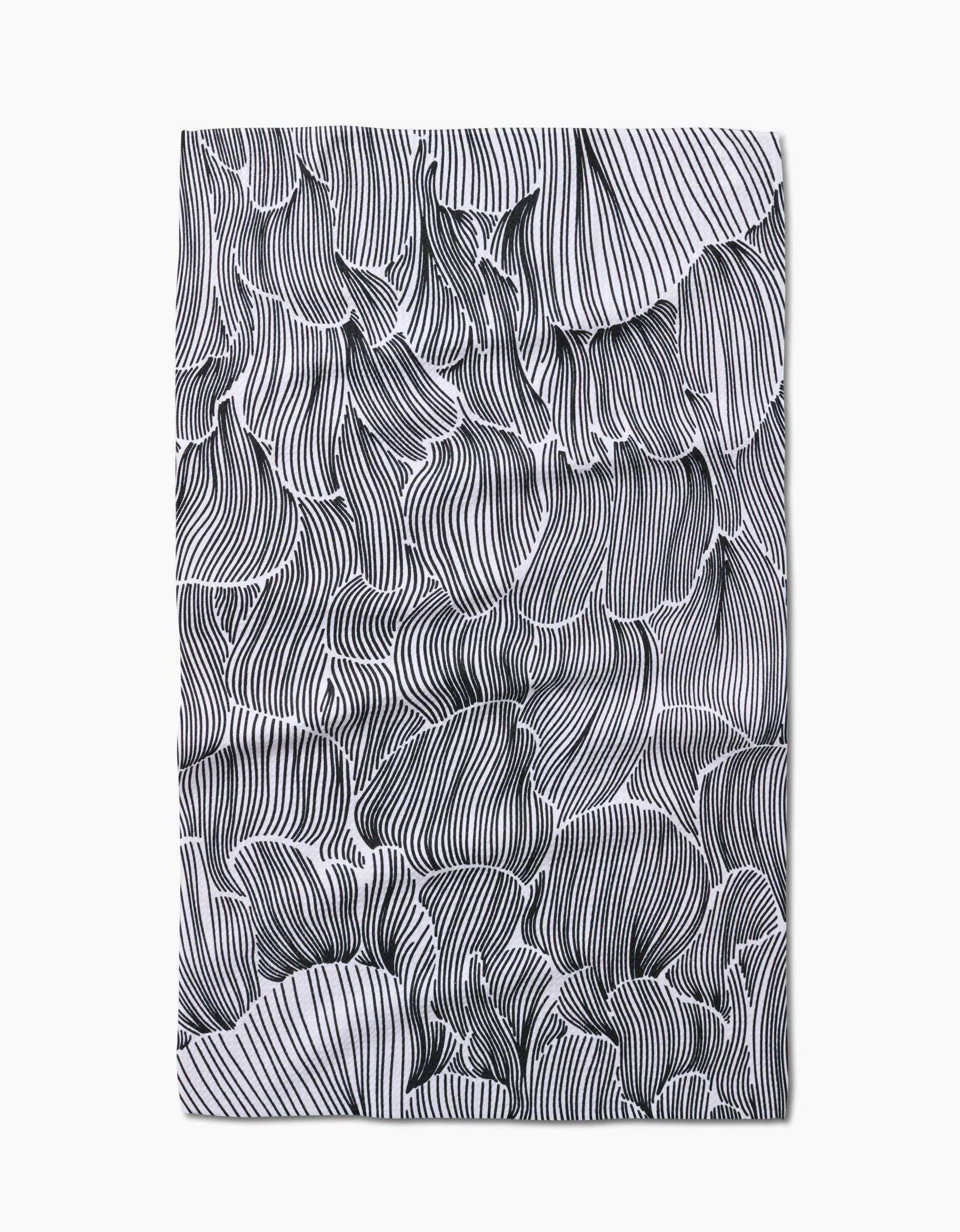 Geometry Posh Petals Fresh Linen Tea Towel