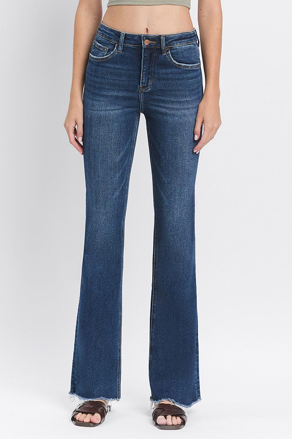 Lovervet High Rise Raw Hem Bootcut