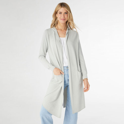 AirWeave Hooded Cardigan w/ Lattice Back FINAL SALE