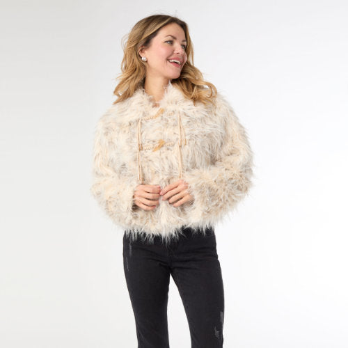 Hairy Faux Fur Jacket