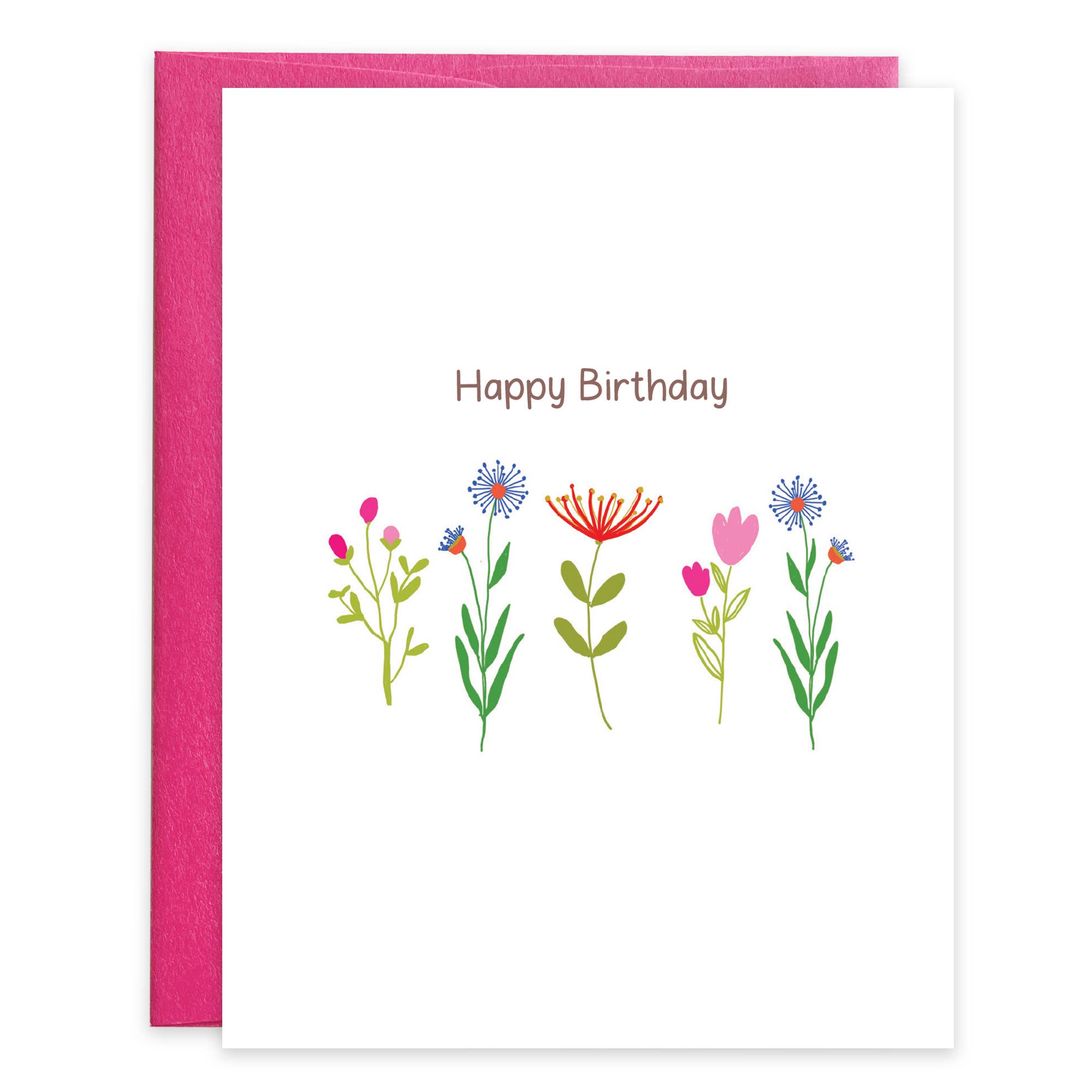 Birthday Greeting Card - Sweet Little Stems