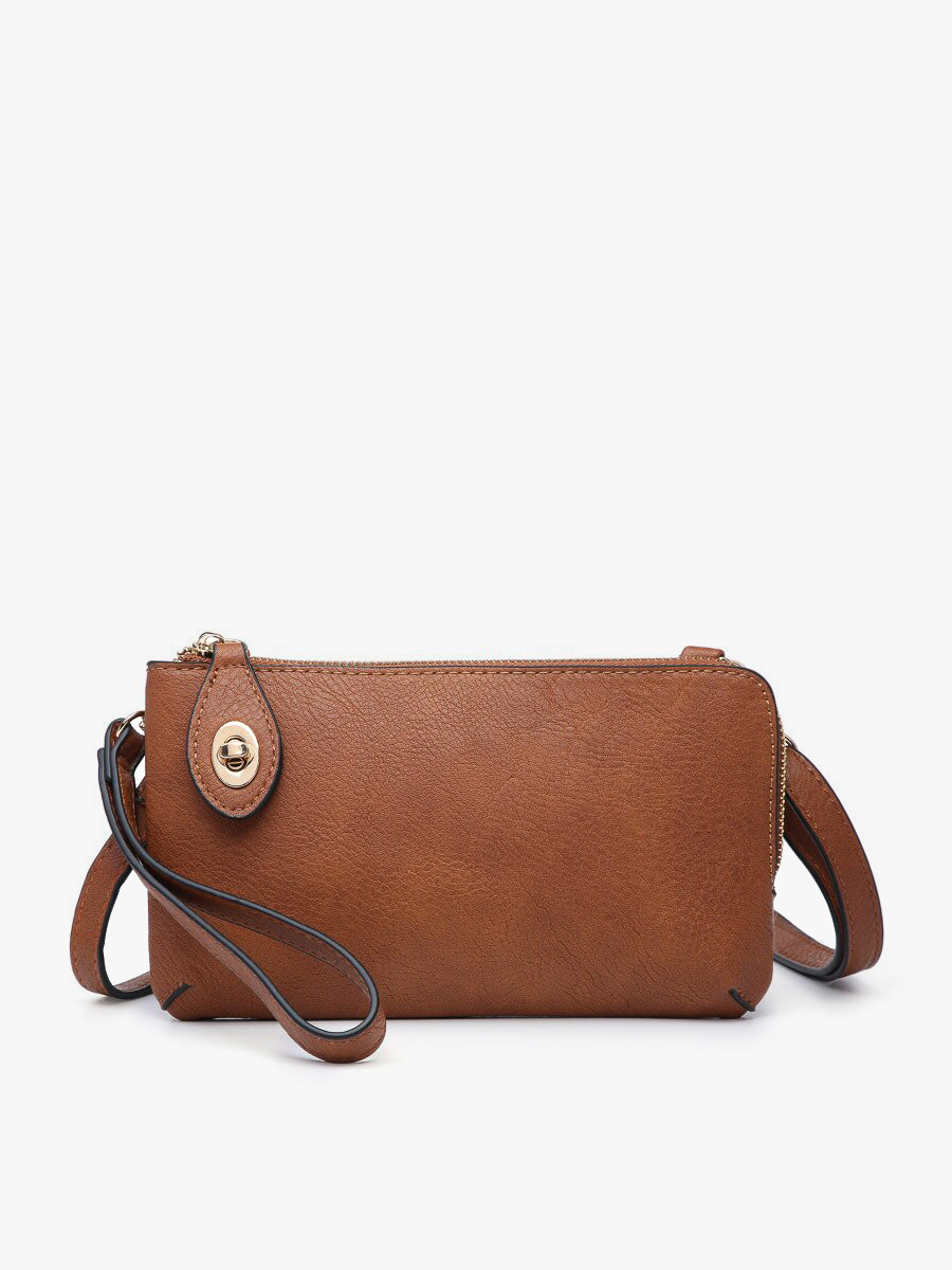 Kendall Crossbody Wristlet w/ Twist Lock Closure