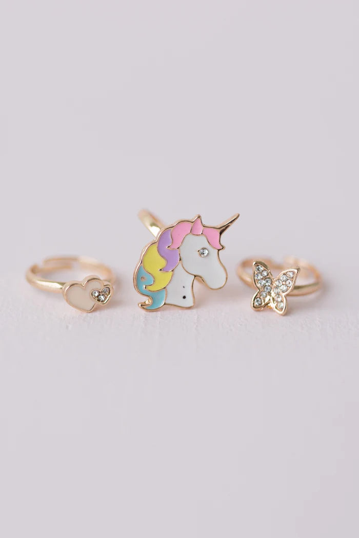 Boutique Unicorn Rainbow Ring Set