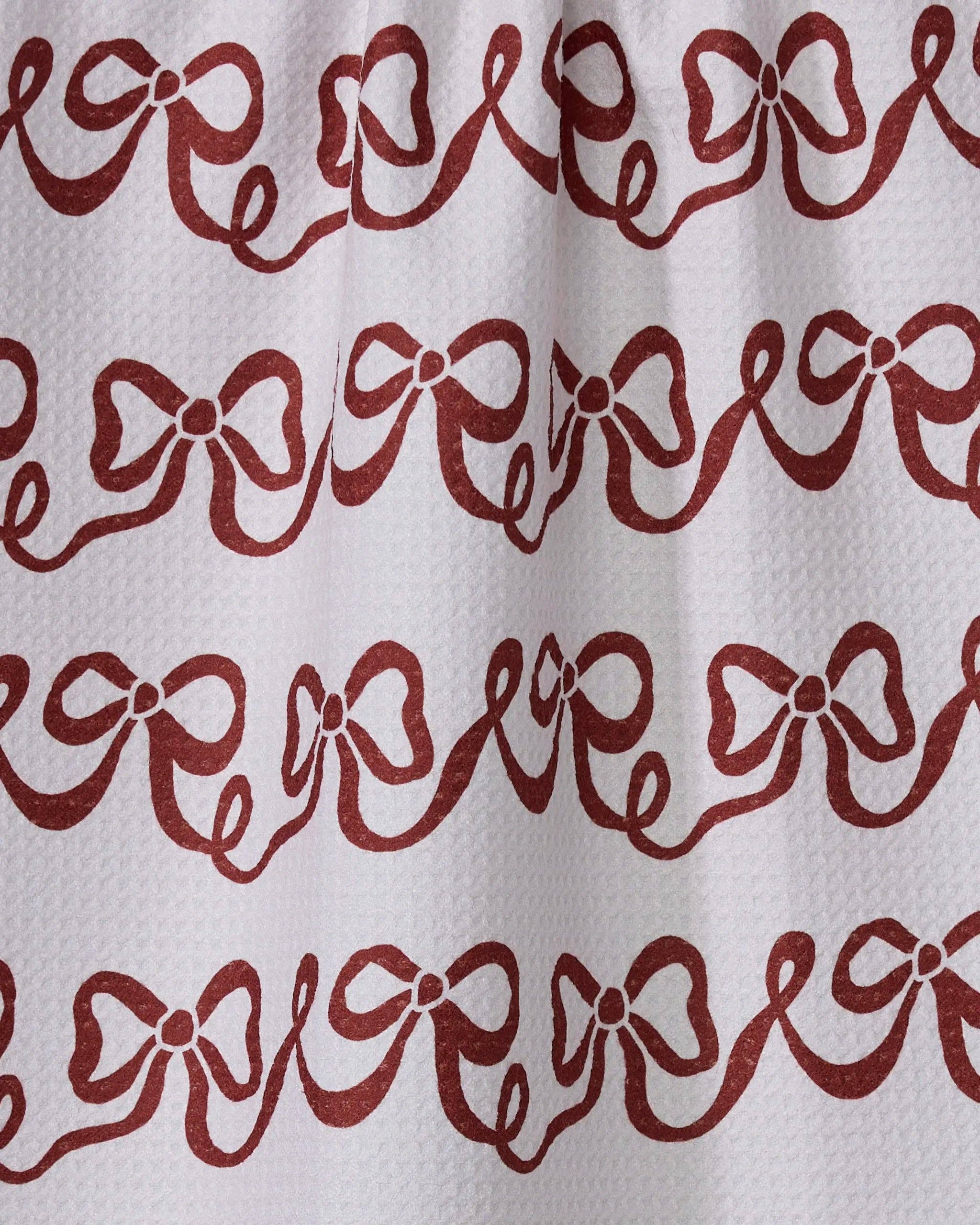 Geometry Joyful Bows Tea Towel