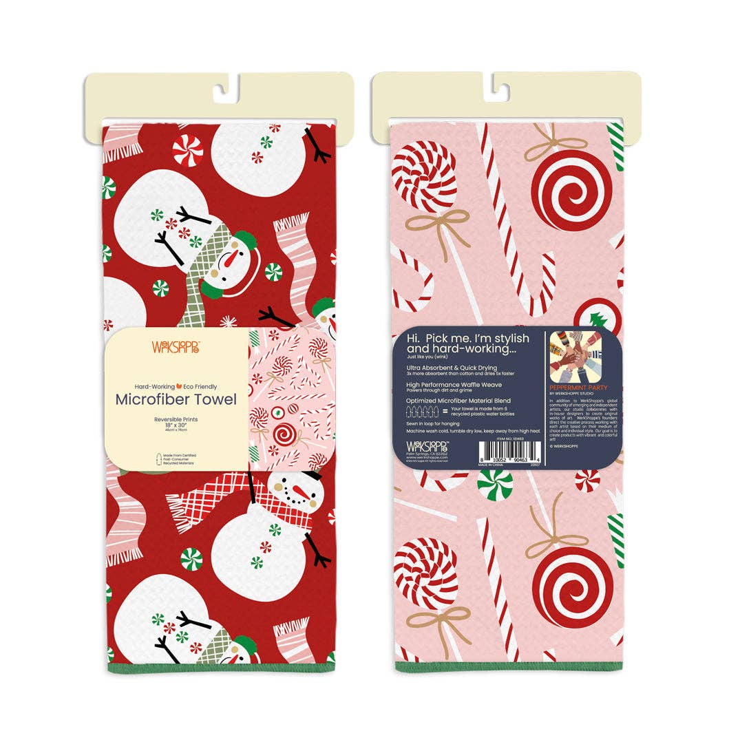 Peppermint Party Microfiber Towel