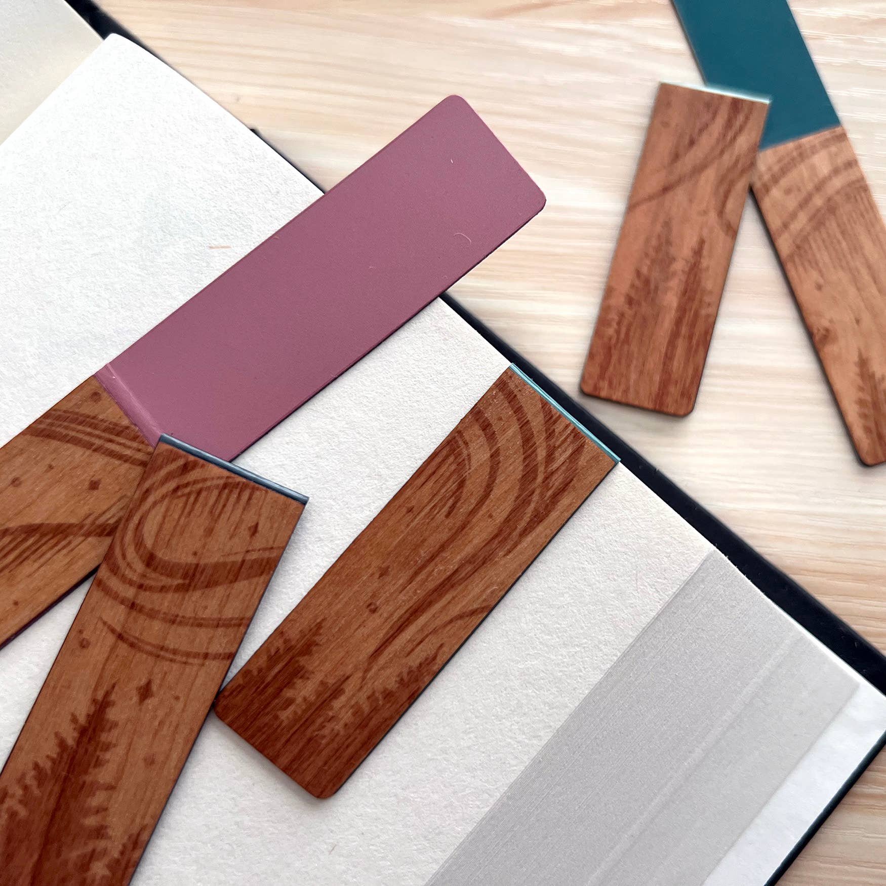 Northern Lights Magnetic Wooden Bookmarks