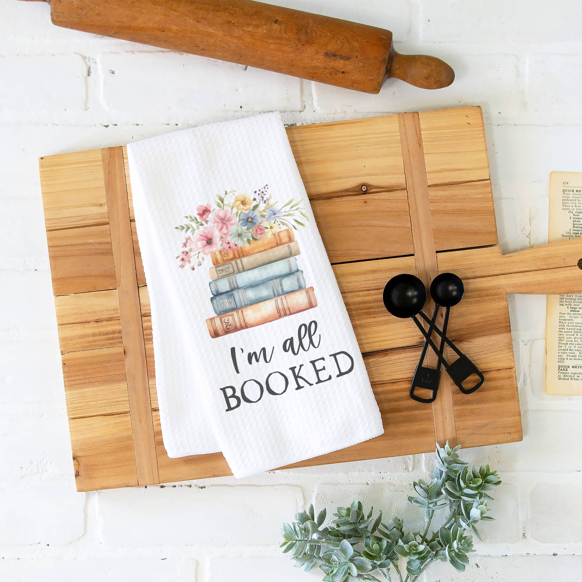 I'm All Booked Kitchen Towel