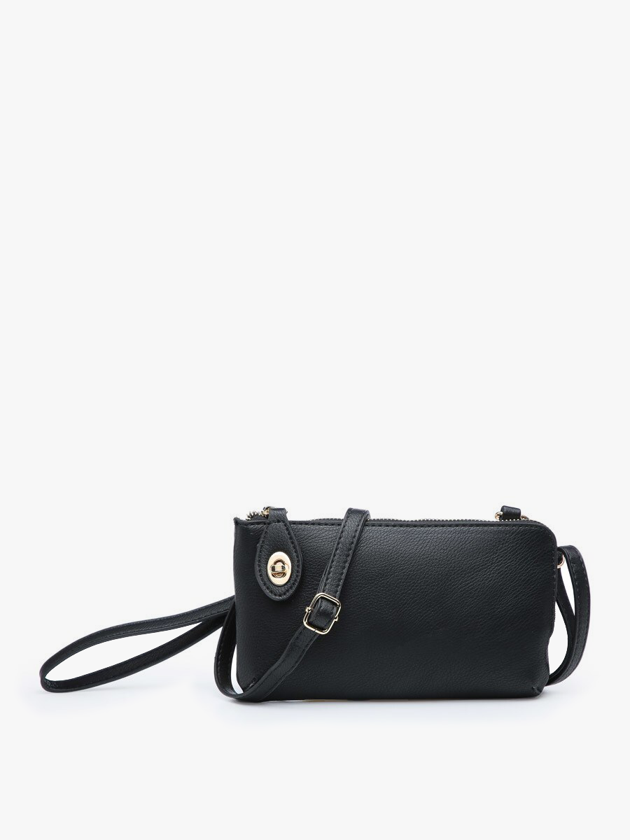 Kendall Crossbody Wristlet w/ Twist Lock Closure