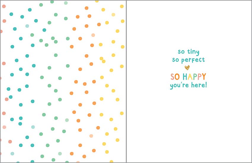 Baby Greeting Card Sweet Baby Dots