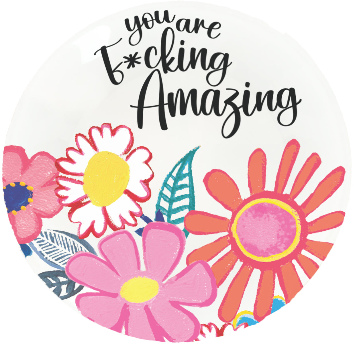 You Are F*cking Amazing Glass Trinket Tray