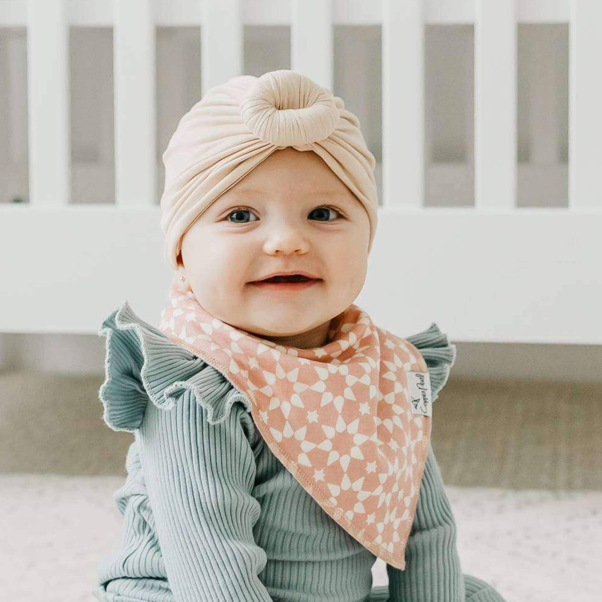 Copper Pearl Ferra 4-Pack Baby Bandana Bibs