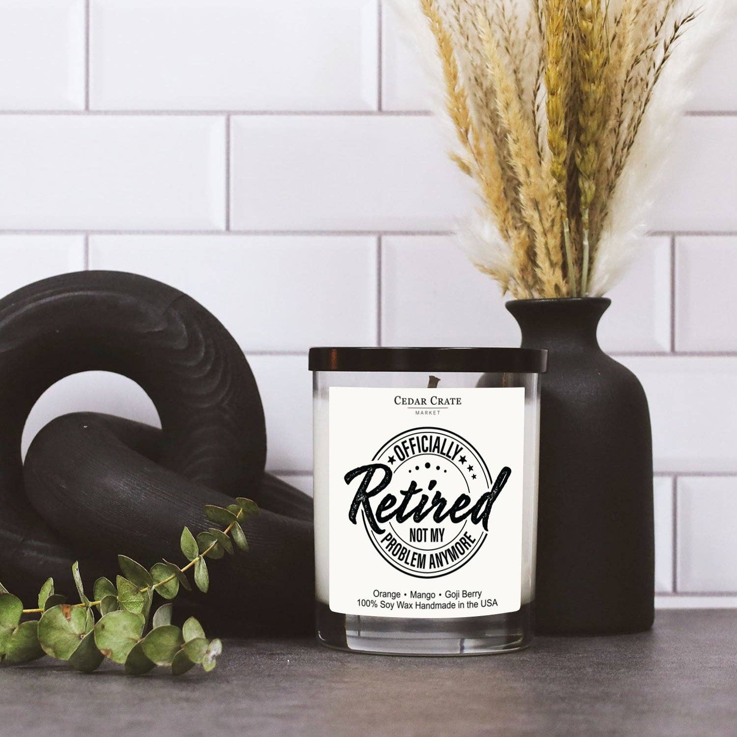 Retirement Candle - Officially Retired Patchouli Orange