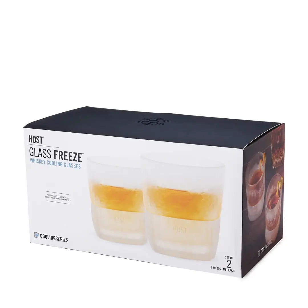 Glass FREEZE™ Cooling Whiskey Glasses - Frost
