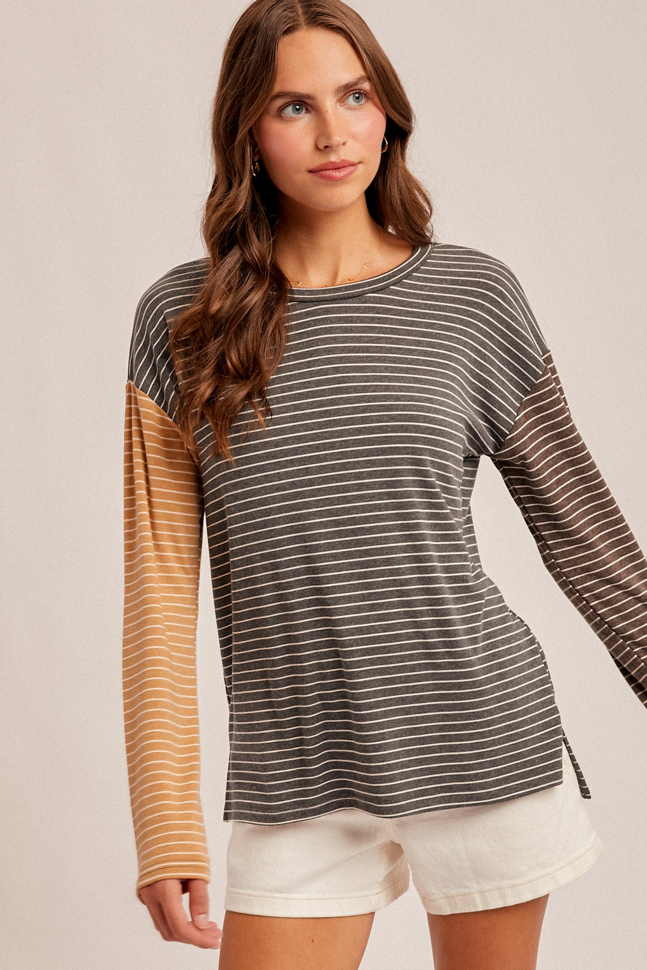 Striped Color Block Top