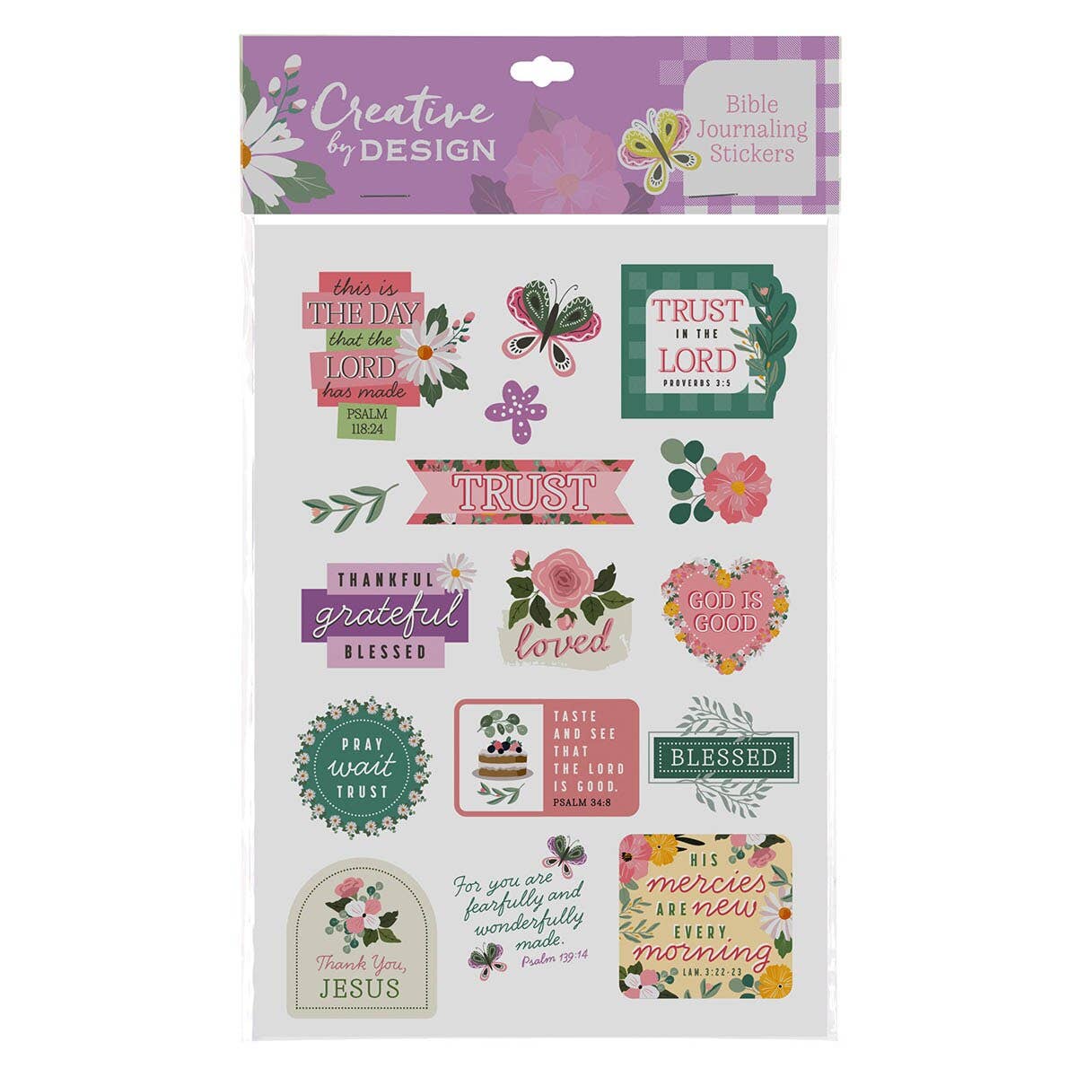 Stickers This Is The Day Bible Journaling 3 sheets