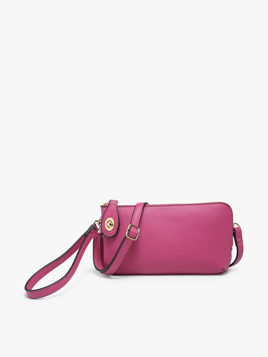 Kendall Crossbody Wristlet w/ Twist Lock Closure